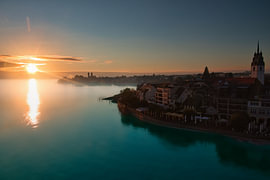 Zonsondergang aan het Bodenmeer van Steve Kitzmann