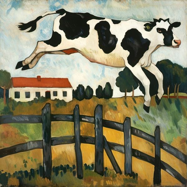 La vache qui saute par Jutta Maria Pusl