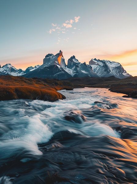 Lichtmagie bij het meer van fernlichtsicht