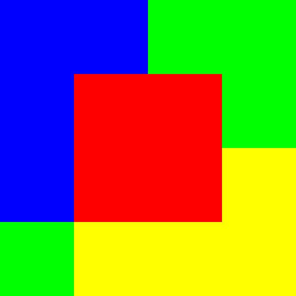 4x4 in 16 | Morphing | Center with square | V=052-04 | P #01 by Gerhard Haberern