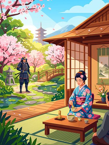 Cérémonie du thé Samurai Sakura