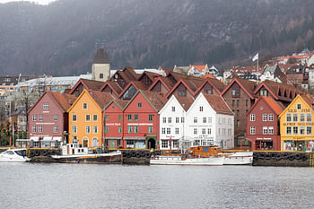 Colourful Bryggen in Bergen