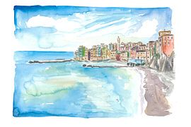 Baie de Bogliasco Gênes Vue fantastique sur le Golfe