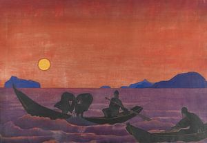 Nicholas Roerich - Et nous continuons à pêcher. De la série Sancta (1922)