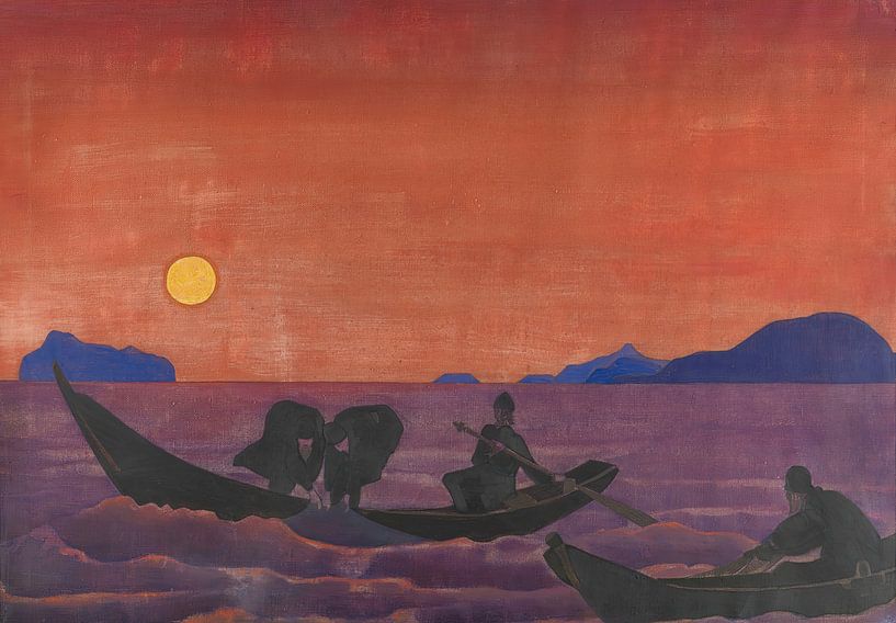 Nicholas Roerich - Und wir fischen weiter. Aus der Reihe Sancta (1922) von Peter Balan