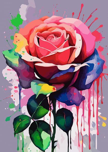 rose surréaliste par Rizal Azhari
