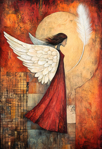 Un ange en rouge