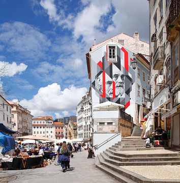 Square Praca do Commercio, Coimbra, Portugal