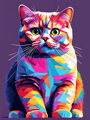 British Shorthair Pop Art 3