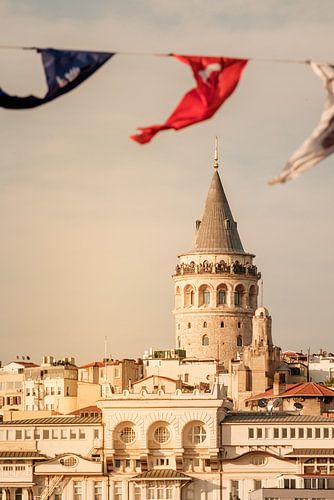Galatatoren in Karaköy. Iconische toren in Istanbul