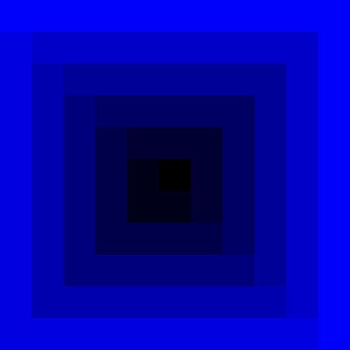 Innen nach außen (blau)