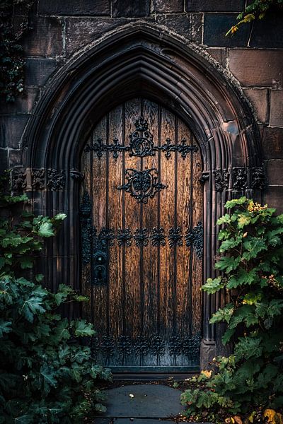 Old wooden door with details by Imperial Art House