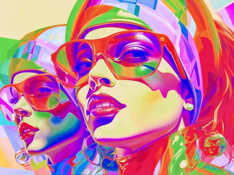 Ladies in the Intoxication of Colours - Reflection of Modernity by Max Steinwald