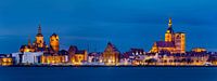 Abendpanorama von Stralsund, Deutschland von Adelheid Smitt Miniaturansicht