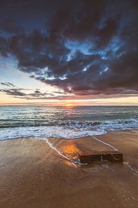 Strand zonsondergang 2