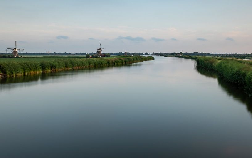 gezicht op de molens en de Rottemeren van Gerard Hol