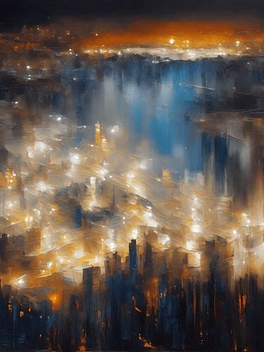 The city at night by Jolique Arte