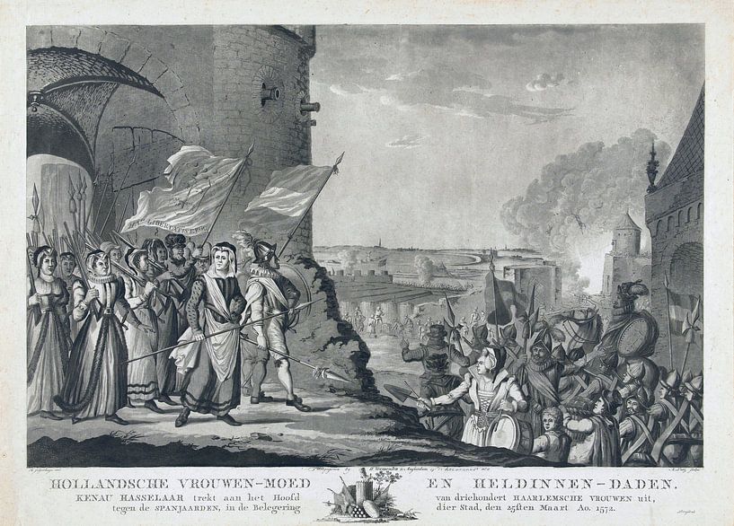 A. Lutz, Kenau during the siege of Haarlem, 1573 by Atelier Liesjes