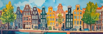 Painting Amsterdam modern by Abstract Painting