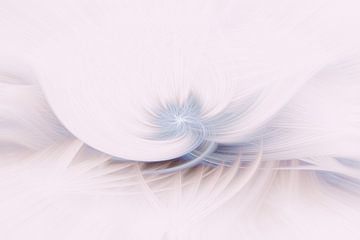 Swirl blauw, beige, softtones (abstract)