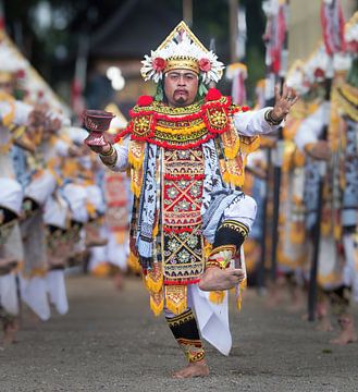 Baris dance in Bali (Warrior dance)