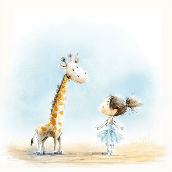 A conversation between the Giraffe and the Ballerina by Karina Brouwer