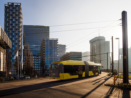 Het Openbaar Vervoer In Utrecht Bij Het Westplein