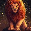Lion - Pixel Art sur Niklas Maximilian
