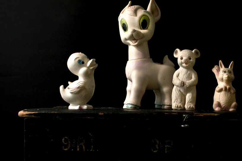 Photo of a still life with retro toys. by Therese Brals