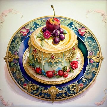 Een taart als kunstwerk van Patricia Hofmeester