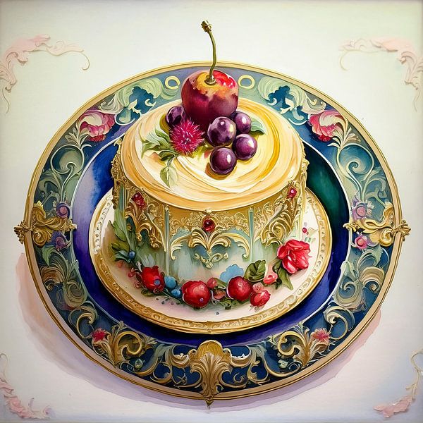 Un gâteau comme une œuvre d'art par Patricia Hofmeester
