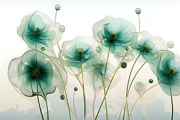 Airy light green flowers by Heike Hultsch