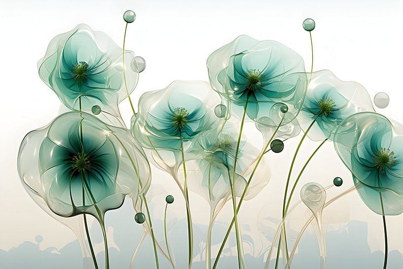 Airy light green flowers by Heike Hultsch