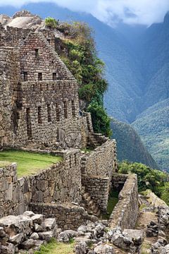 Teil der Inka-Stadt Machu Picchu von Yvonne Smits