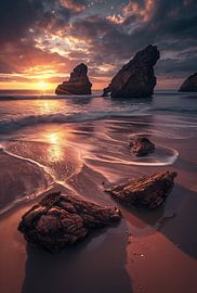 Golden hour by the sea