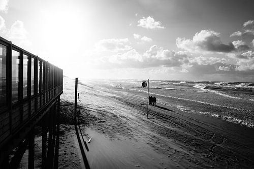 Wilde zee met golven