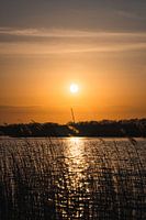 Sunset at lake