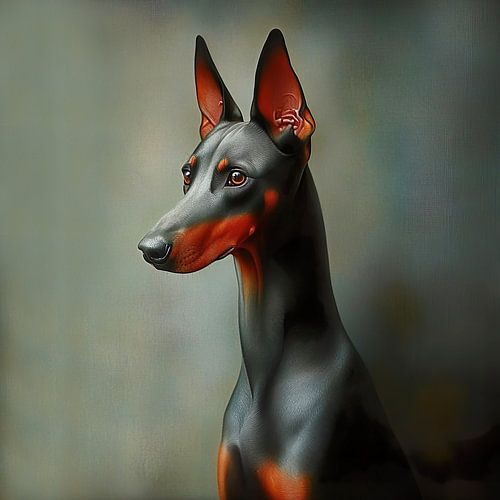 Vigilant dobermann by Lauri Creates