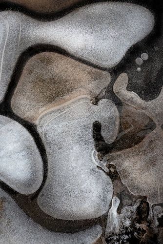 Gnome sculpture in ice