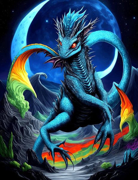 Blue dragon by DeVerviersBelgium
