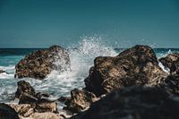 Raging sea