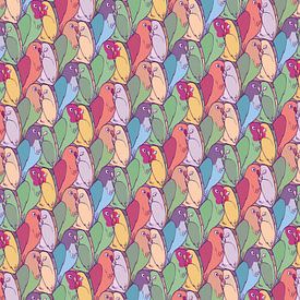 Papageien-Muster von Renée van den Kerkhof