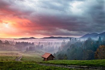 Sonnenaufgang von Gorski Kotar