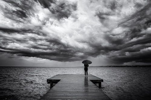 Threatening clouds over Lake Garda