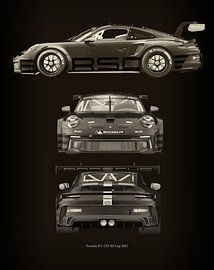 Porsche 911 GT-3 RS - Cup 2021 trio by Jan Keteleer