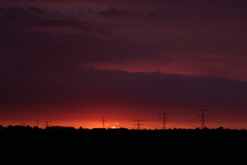 Ondergaande zon