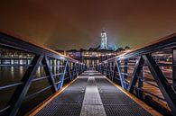 Deventer Skyline at Night met loopbrug by Jan Haitsma thumbnail