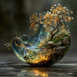 La nature dans le verre sur Gelissen Artworks