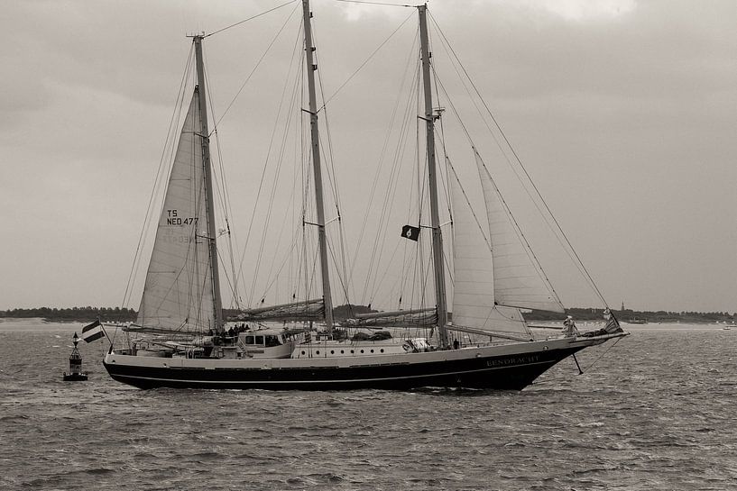 Segelschiff Dreimaster &quot;de Eendracht&quot; von Abra van Vossen