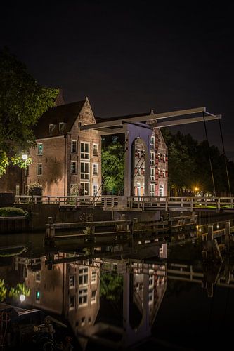 Zwolle - Die Pelser Brücke am Abend